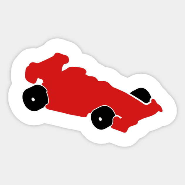 Red Race Car Icon Sticker by AustralianMate